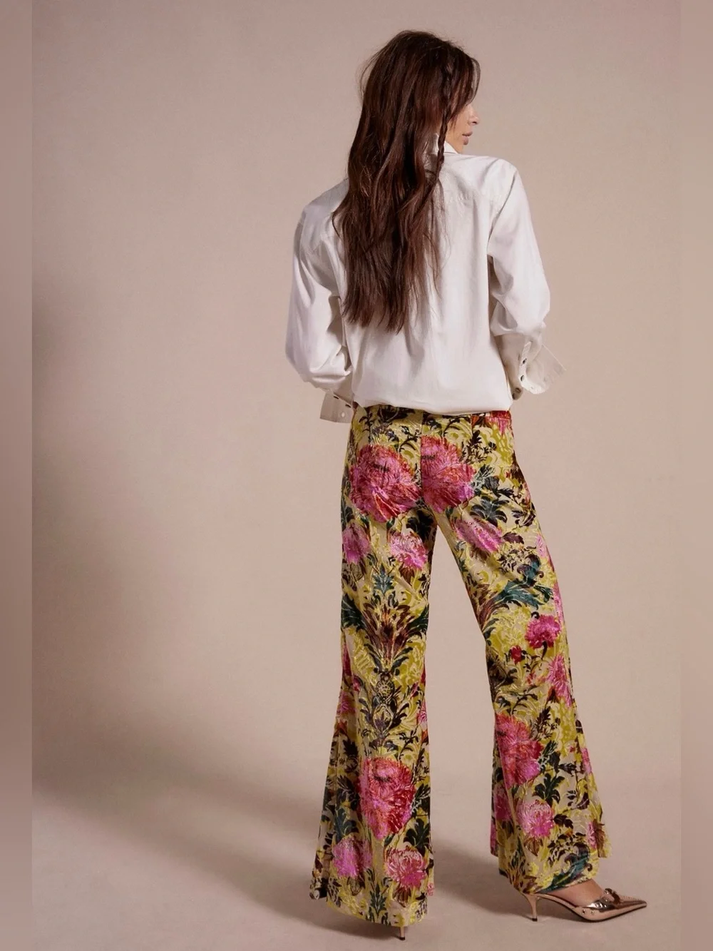 Free People Nightsky Burnout Velvet Pants